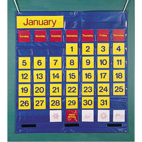 Monthly Calendar Pocket Chart